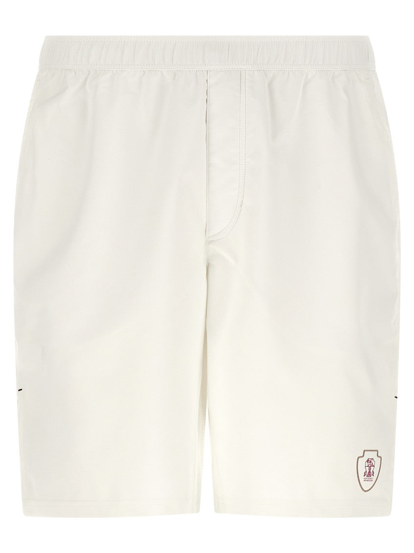 Off White Logo Shorts 1
