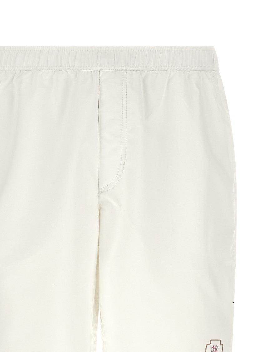 Off White Logo Shorts 3