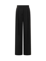 Black Tailored Pleated Pants 1