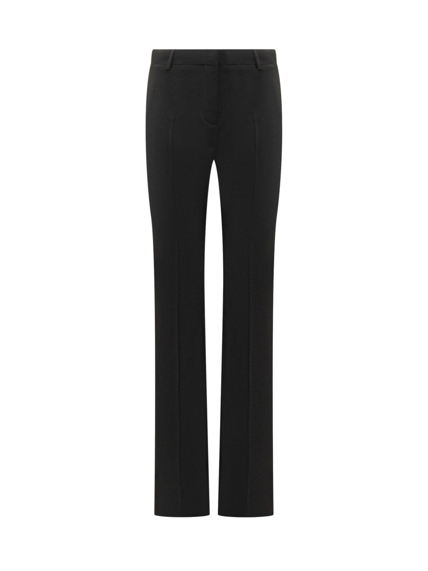 Black Straight Flat Front Pants 1
