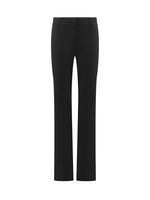 Black Straight Flat Front Pants 1