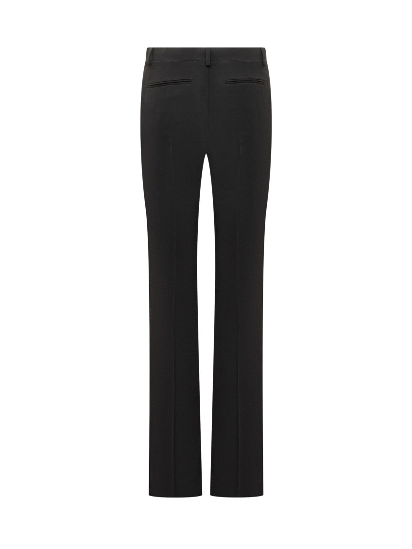 Black Straight Flat Front Pants 2
