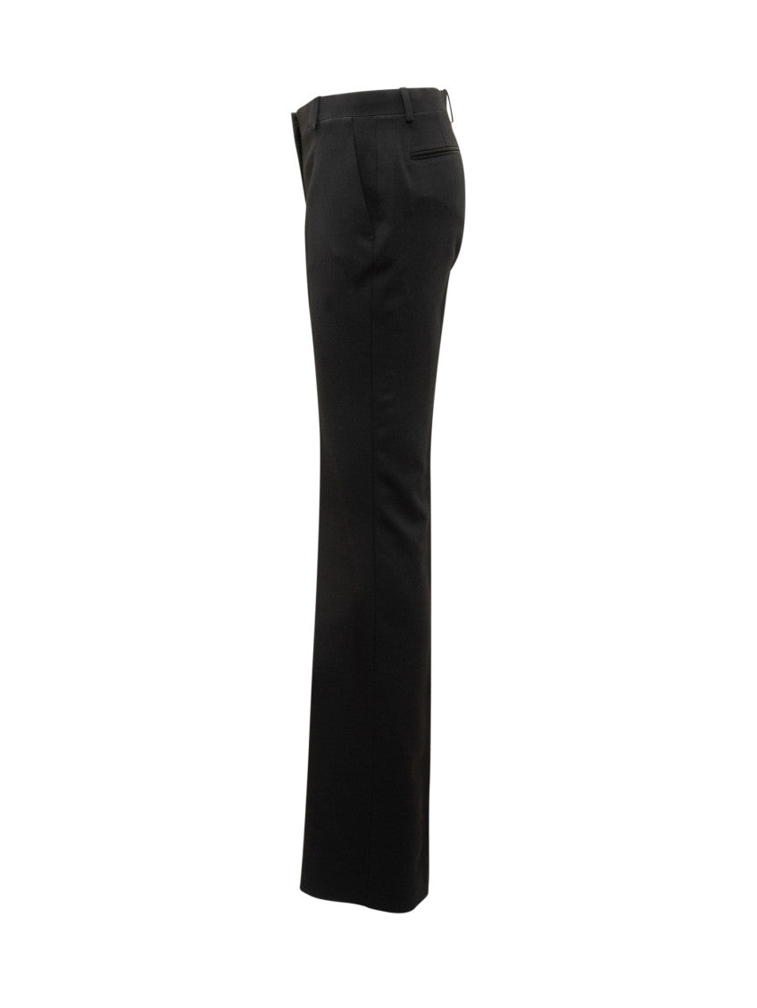 Black Straight Flat Front Pants 3