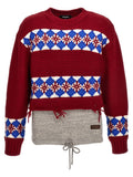 Multicolor Knitted Crew Neck Sweater 1