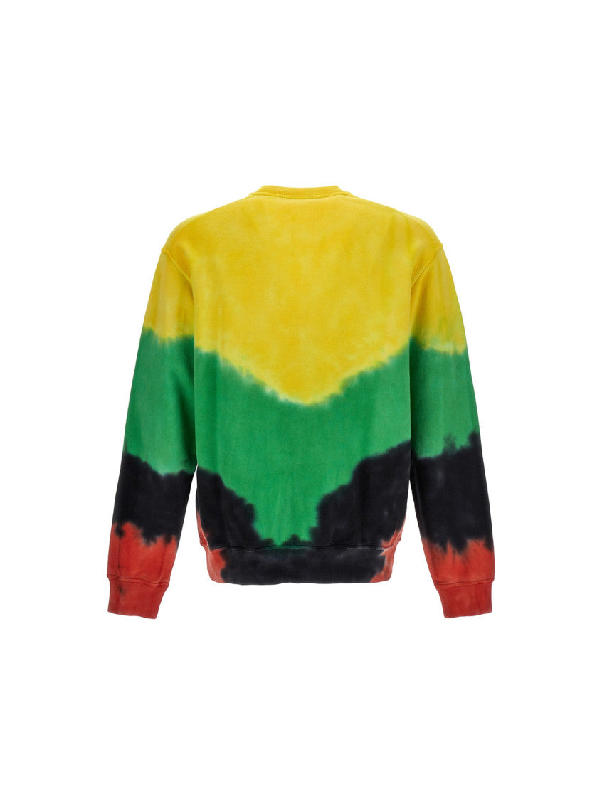 Multicolor Tie-Dye Crew Neck Sweatshirt 2