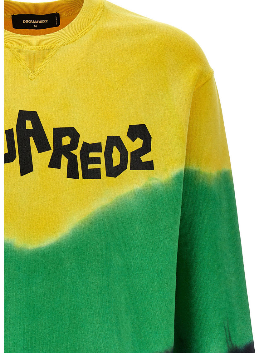 Multicolor Tie-Dye Crew Neck Sweatshirt 3