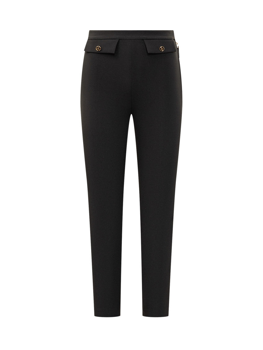 Black Skinny Flat Front Pants 1