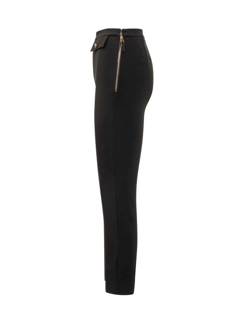 Black Skinny Flat Front Pants 3