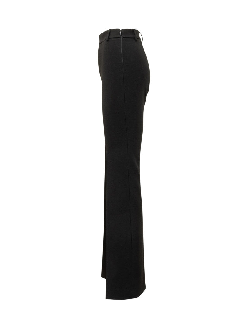 Black Straight Flat Front Pants 3