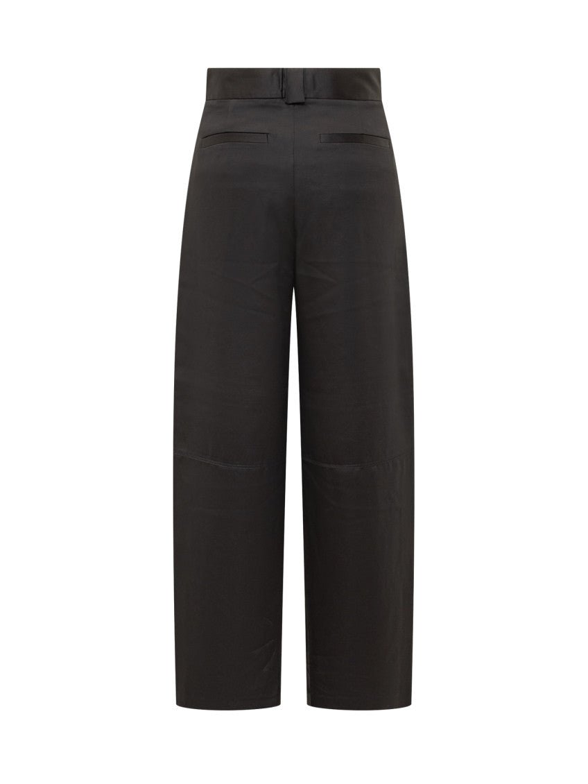 Black Relaxed Pleated Pants 2