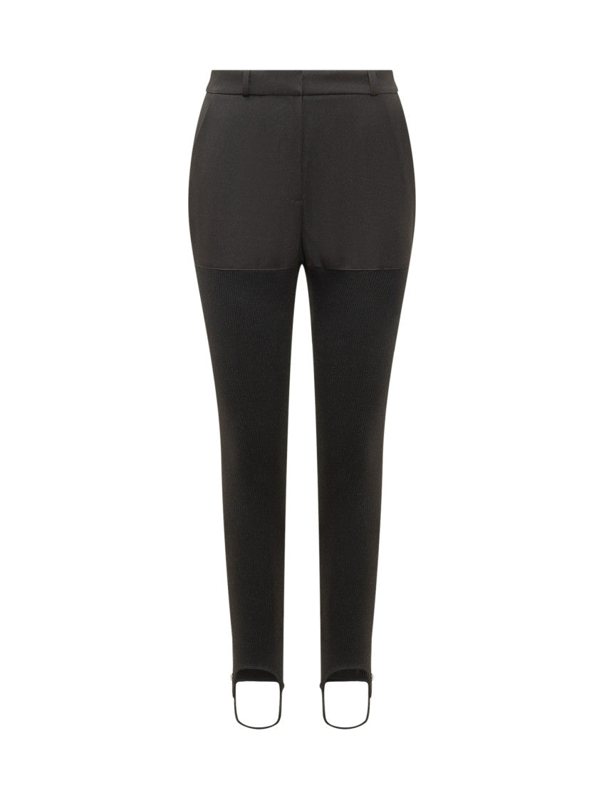 Black Slim Flat Front Pants 1