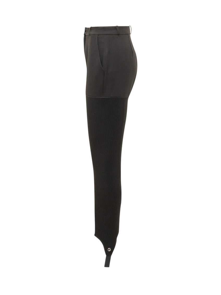 Black Slim Flat Front Pants 3