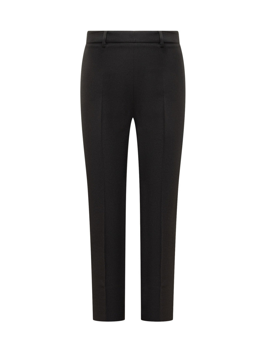 Black Slim Flat Front Pants 1
