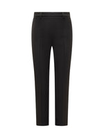 Black Slim Flat Front Pants 1