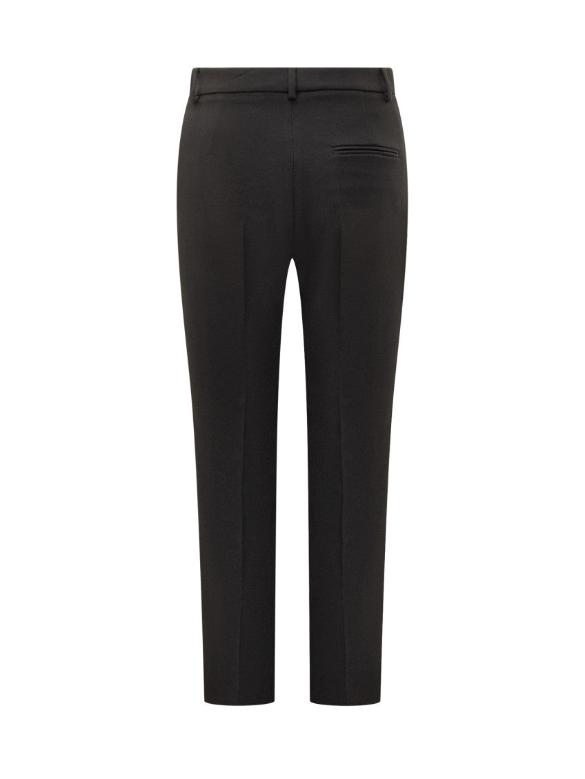 Black Slim Flat Front Pants 2