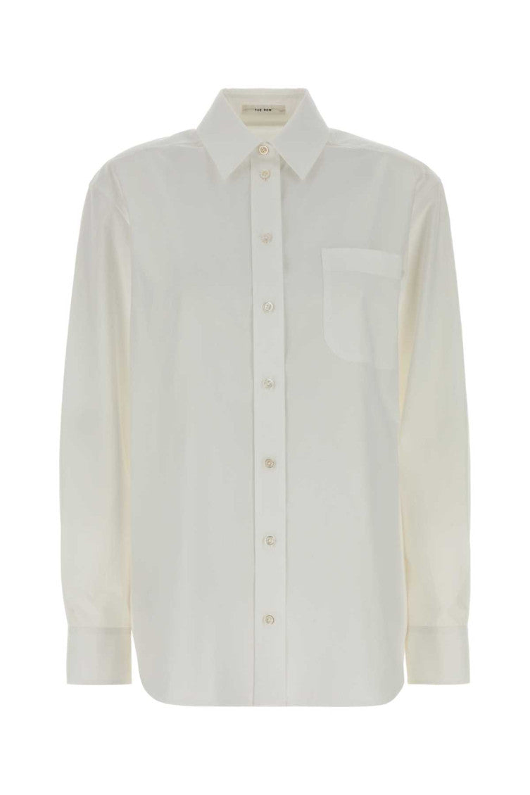 White Regular Solid Shirt 1