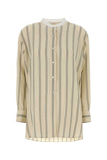 Beige Relaxed Stripes Shirt 1