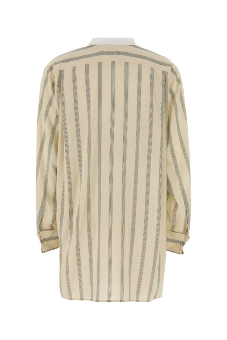 Beige Relaxed Stripes Shirt 2