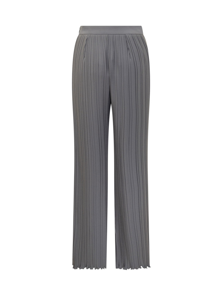 Grey Relaxed Pleated Pants 2