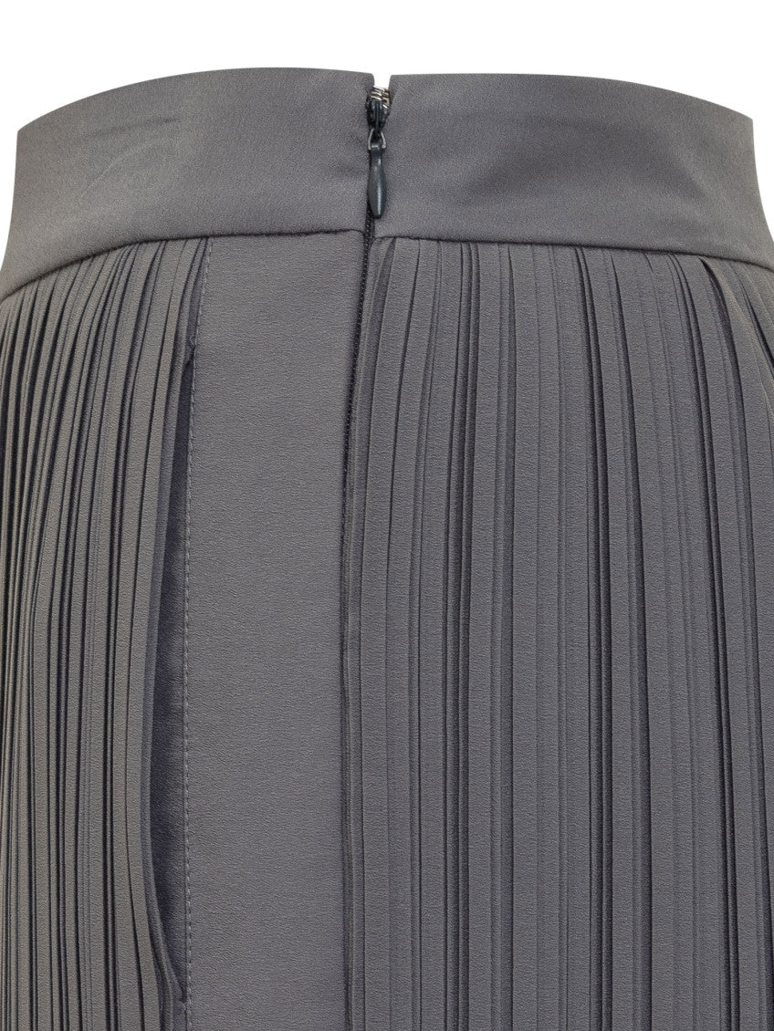 Grey Relaxed Pleated Pants 4