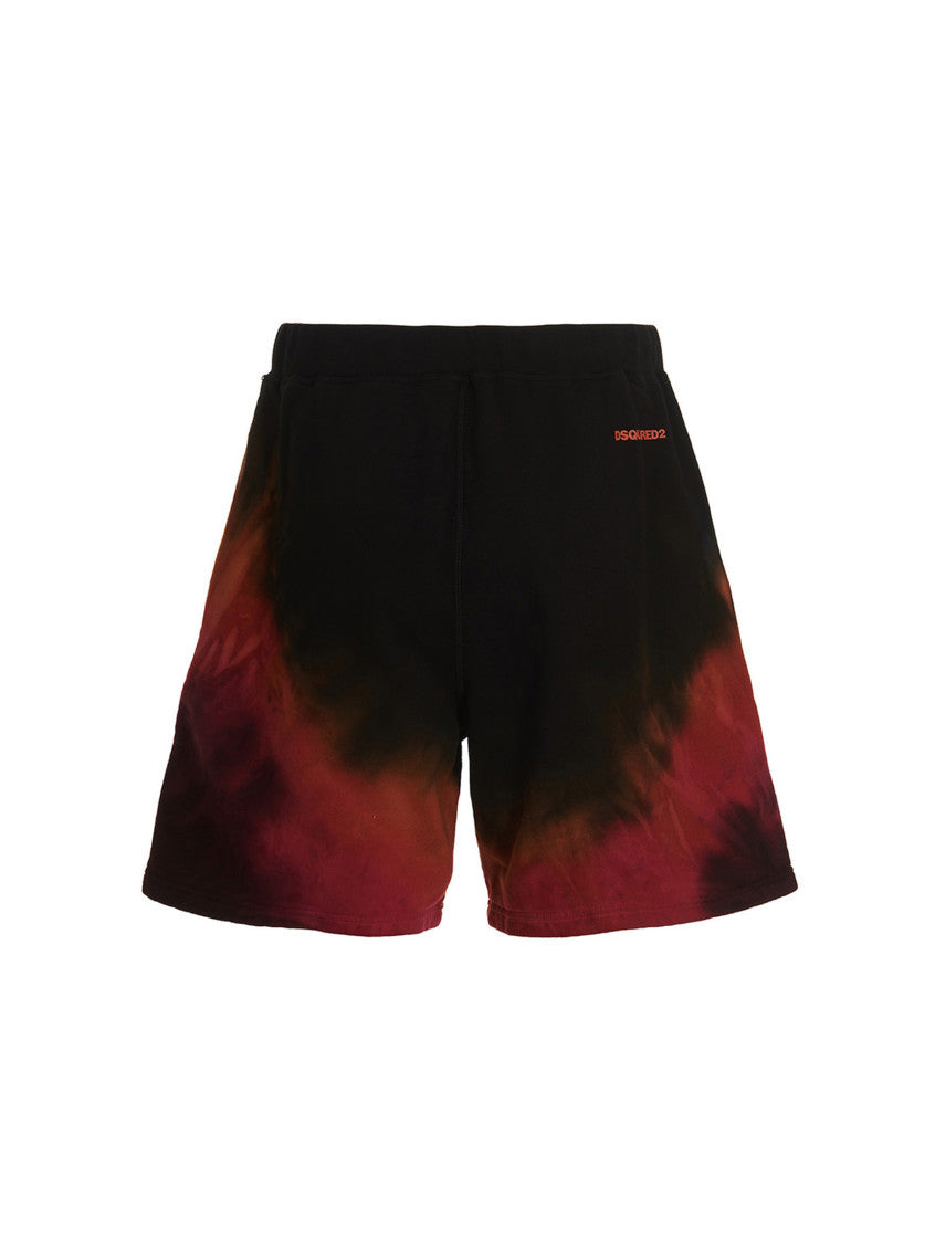 Multicolor Cotton Tie-Dye Shorts 2