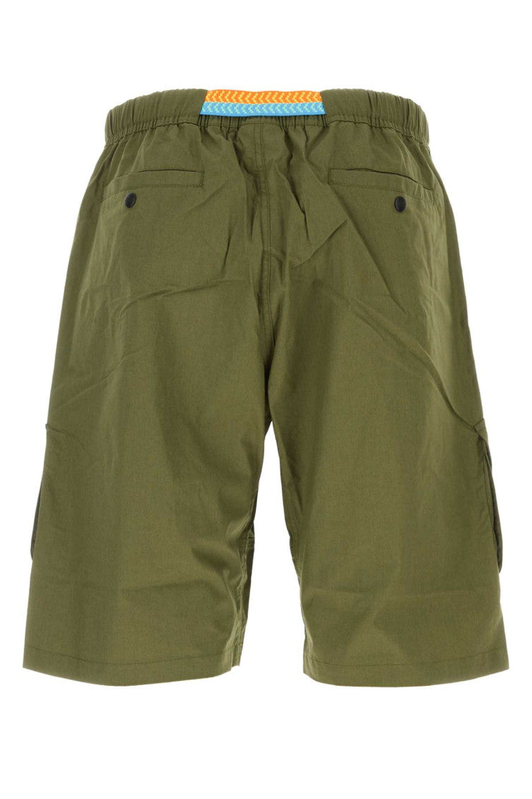 Green Solid Shorts 2
