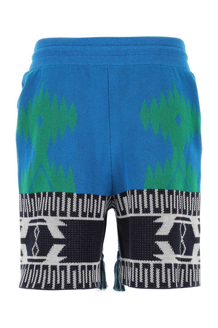 Blue Geometric Shorts 2