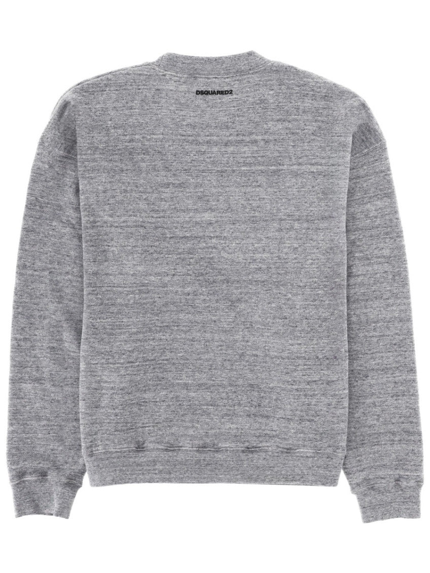 Grey Graphic Crew Neck Sweatshirt 2