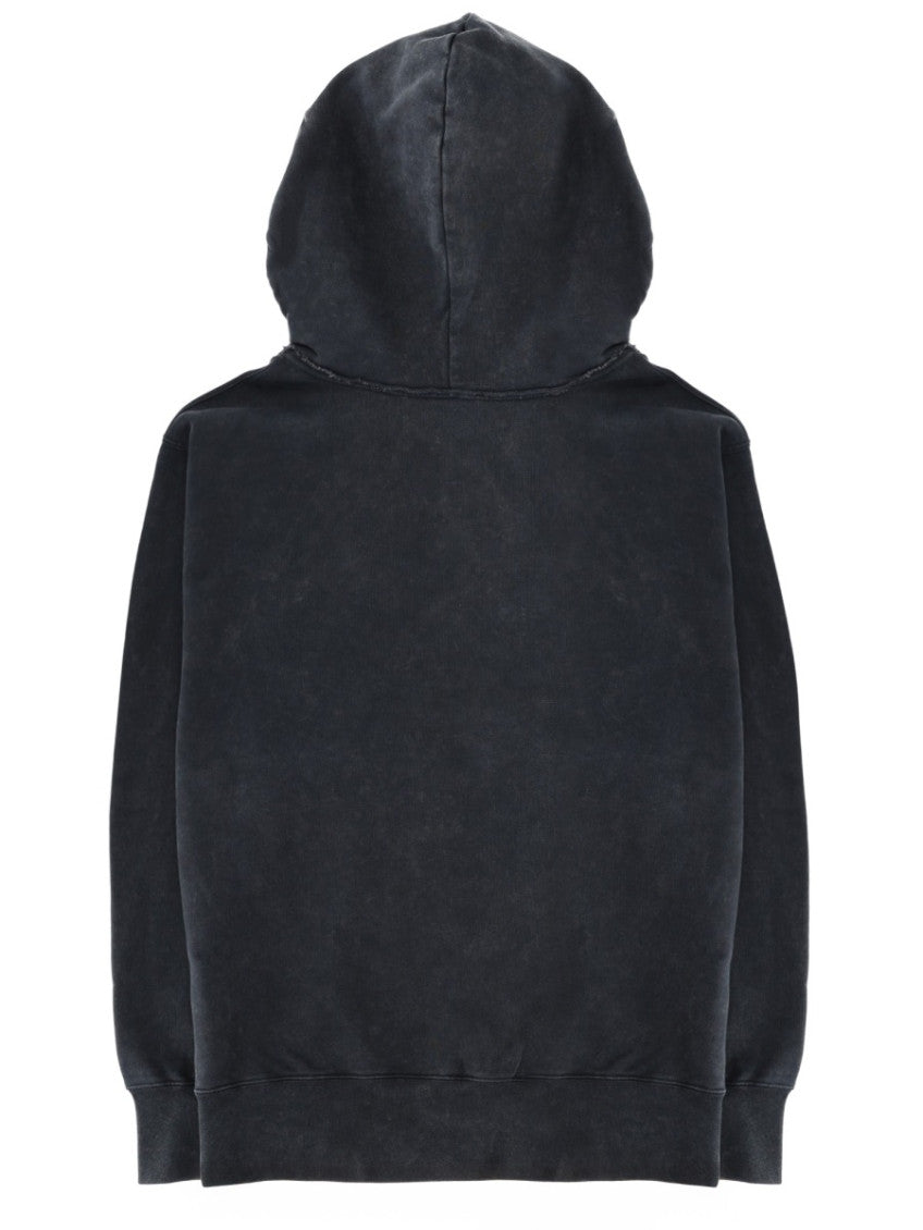 Black Graphic Hood Sweatshirt 2