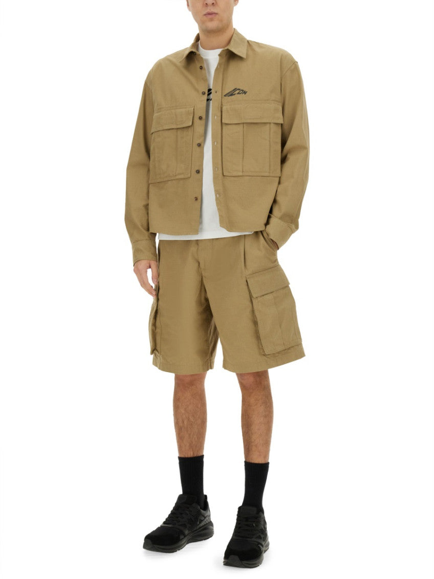 Brown Relaxed Logo Shirt 2