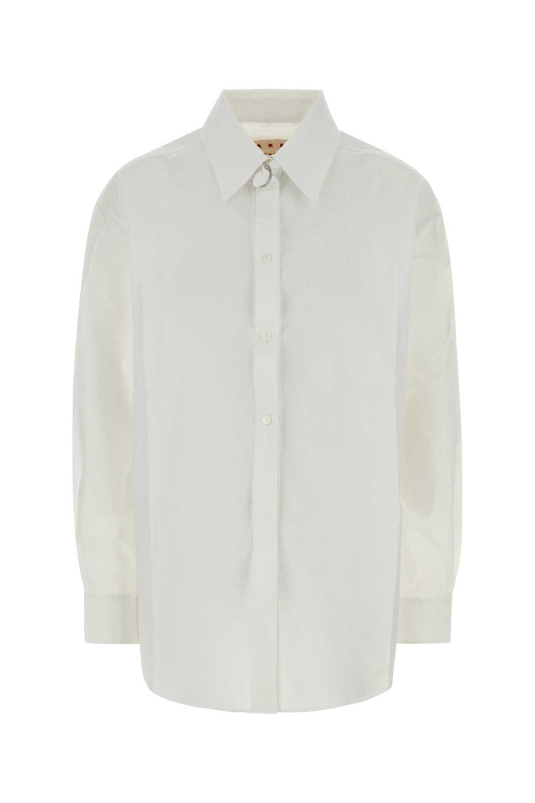 White Regular Solid Shirt 1