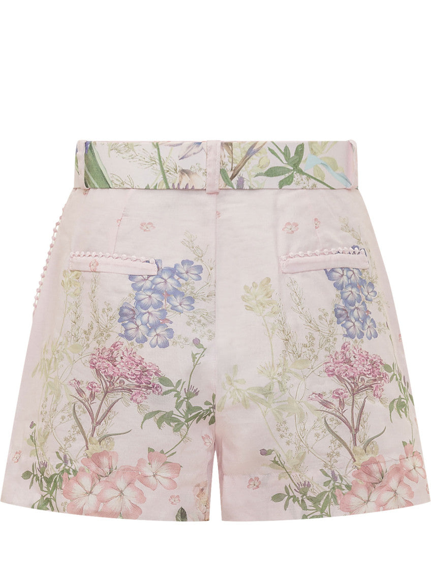 Light Pink Printed Shorts 2
