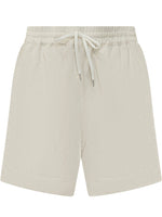 White Solid Shorts 1