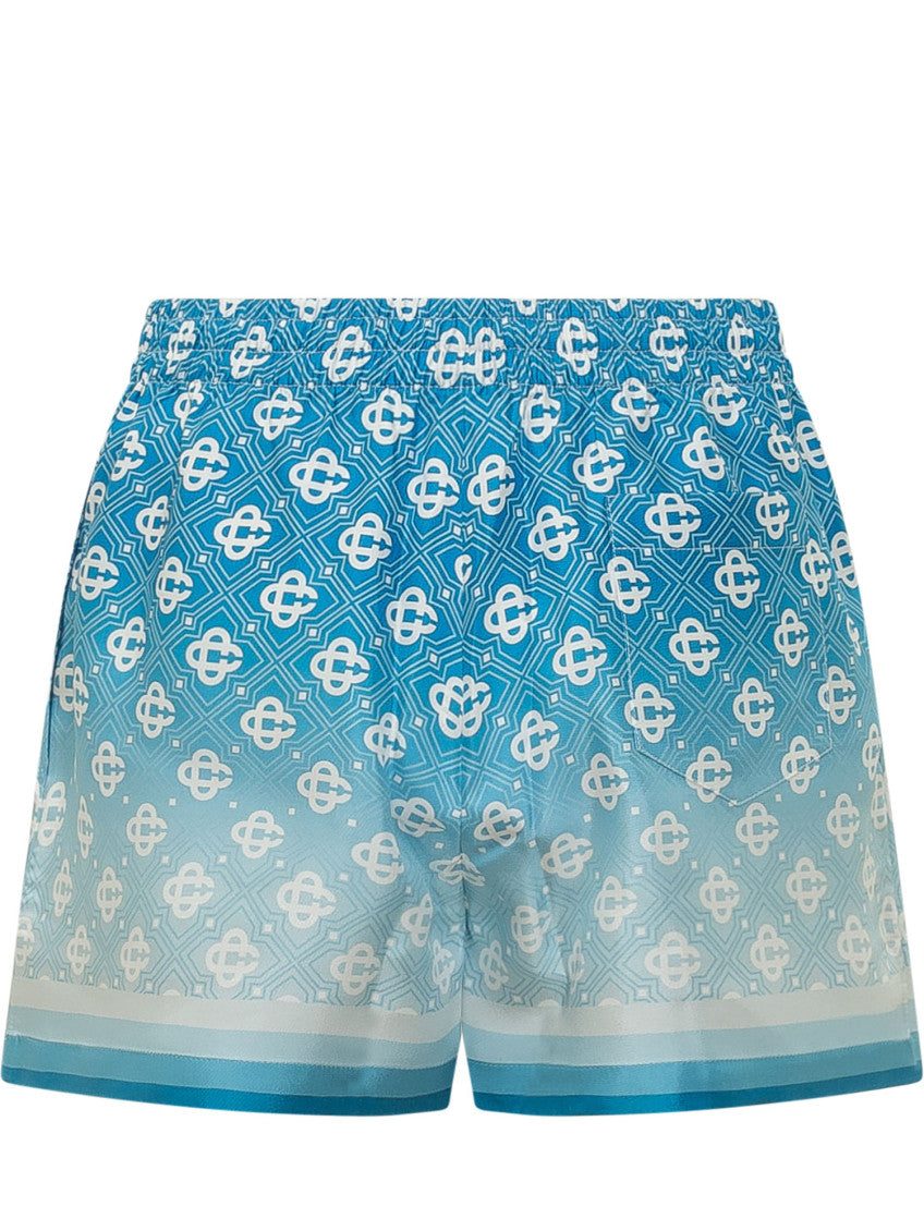 Blue Geometric Shorts 2