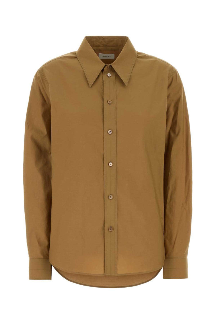 Light Brown Regular Solid Shirt 1