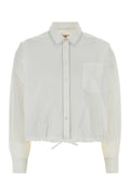 White Relaxed Solid Shirt 1
