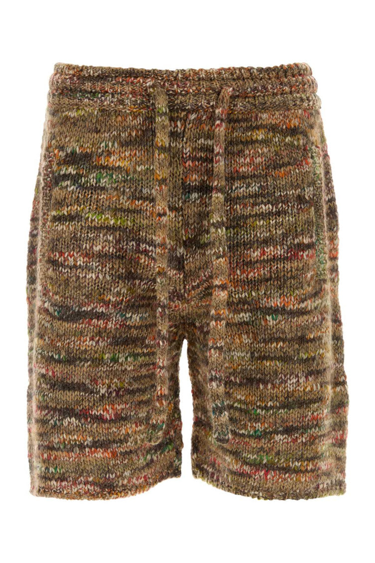 Brown Knitted Shorts 1