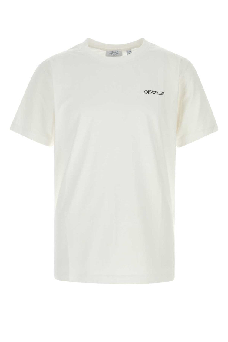 White Logo Crew Neck T-Shirt 1