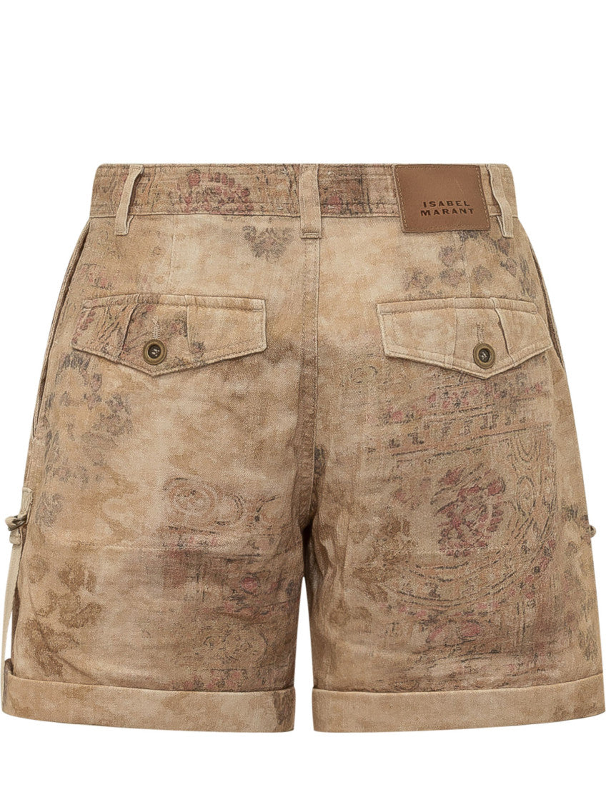 Brown Floral Shorts 2