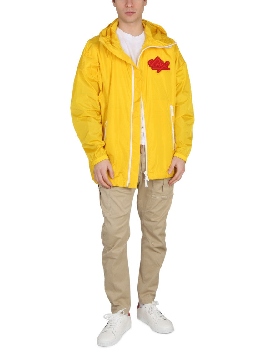 Orange Logo Hood Jackets 2