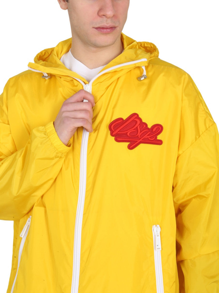 Orange Logo Hood Jackets 4