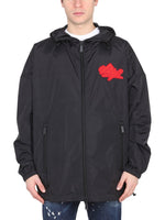 Black Logo Hood Jacket 1