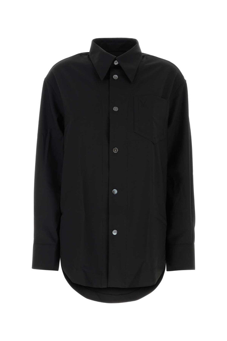 Black Oversized Solid Shirt 1
