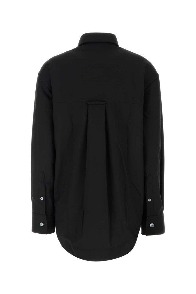 Black Oversized Solid Shirt 2