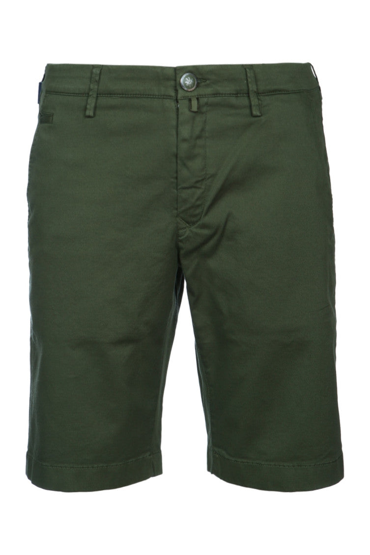 Green Solid Shorts 1