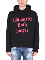 Black Graphic Hood Sweatshirt 1