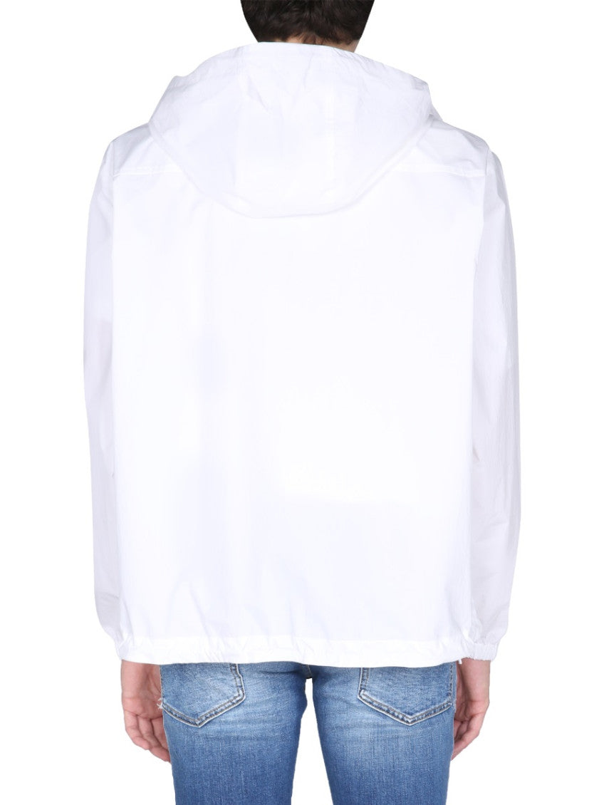 White Logo Hood Jacket 4