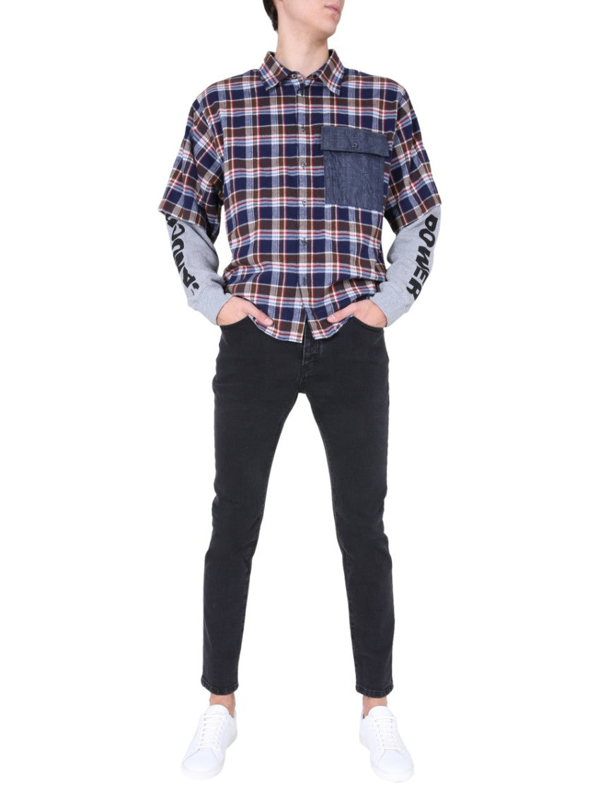 Blue Regular Plaid Shirt 2