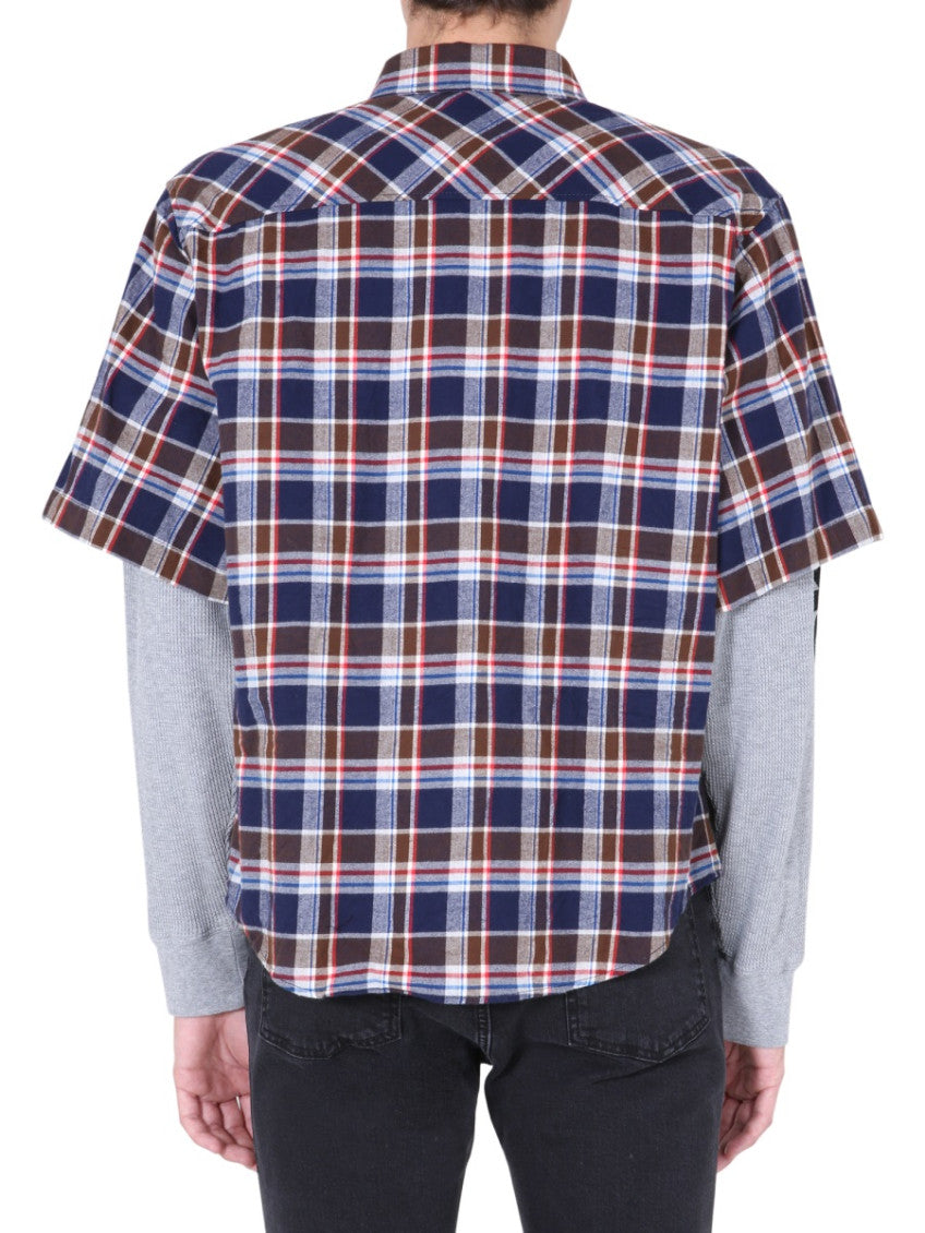 Blue Regular Plaid Shirt 3