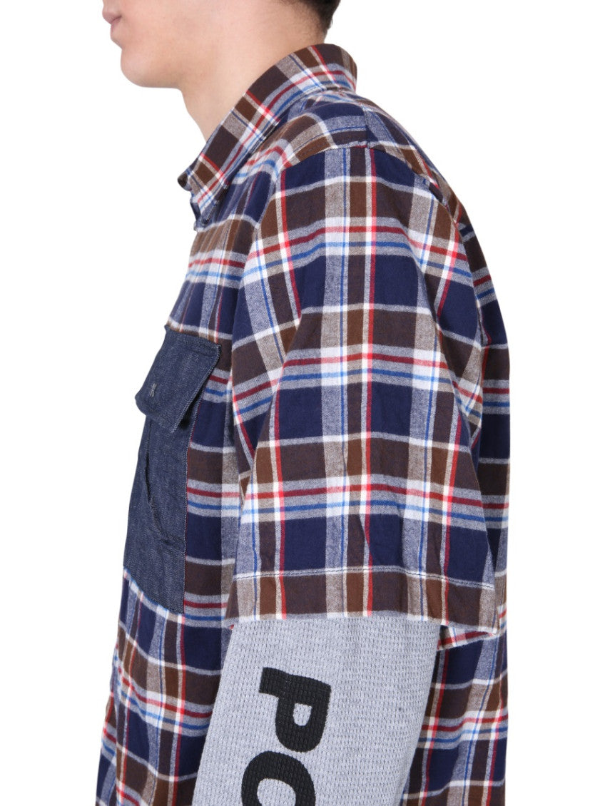 Blue Regular Plaid Shirt 4